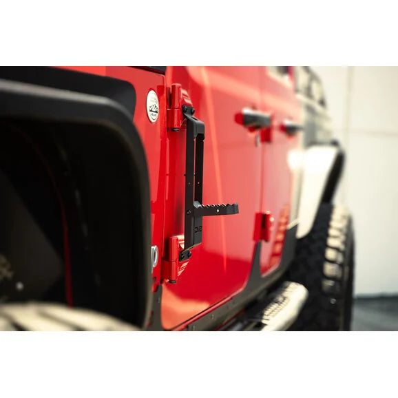 Load image into Gallery viewer, DV8 Offroad STJL-04 Hinge Mounted Steps for 07-24 Jeep Wrangler JK, JL &amp; Gladiator JT
