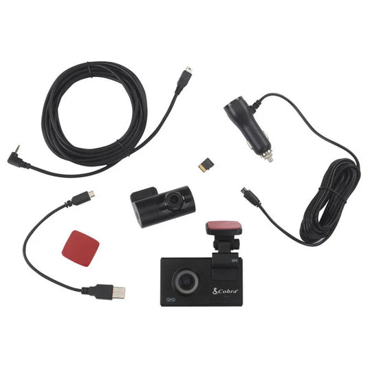 Cobra SC 200D Dual-View Smart Dash Cam with Rear-View Accessory Camera