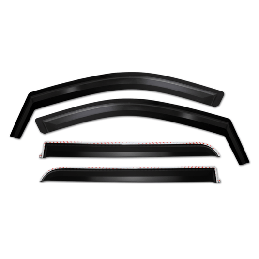 Putco Element Matte Black Visors for 18-21 Jeep Wrangler JL & Gladiator JT