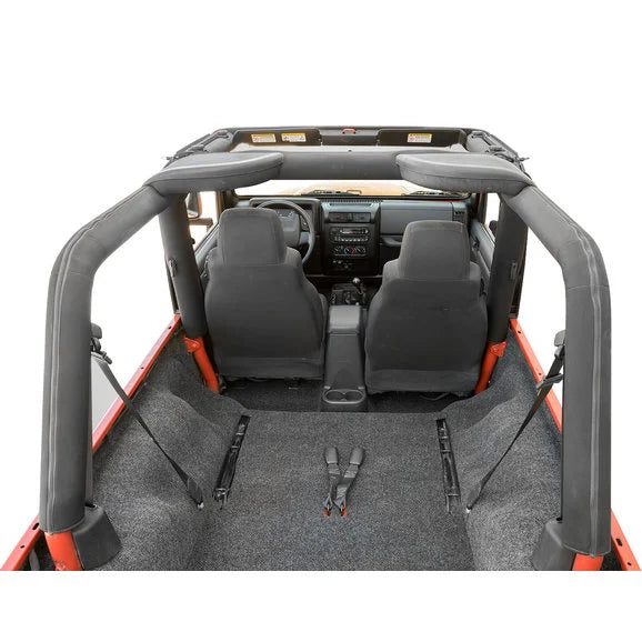 Bedrug BRLJ04R Premium Carpeted Rear Floor Covering without Cutouts for 04-06 Jeep Wrangler Unlimited LJ