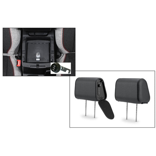 Tuffy Security Console Insert with Headrest Safe Slide for 18-24 Jeep Wrangler JL & Gladiator JT