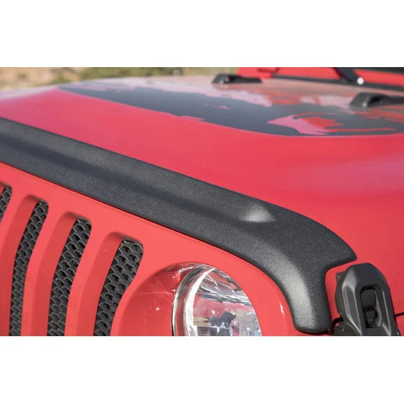 Bushwacker 14093 Trail Armor Hood Stone Guard in Textured Black for 18-24 Jeep Wrangler JL & 20-24 Gladiator JT