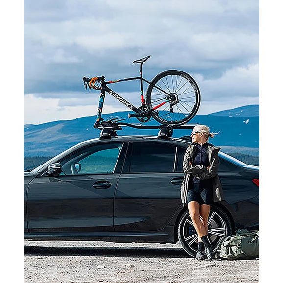 Load image into Gallery viewer, Thule 568005 TopRide Fork Mount Bike Rack for Crossbar Style Racks
