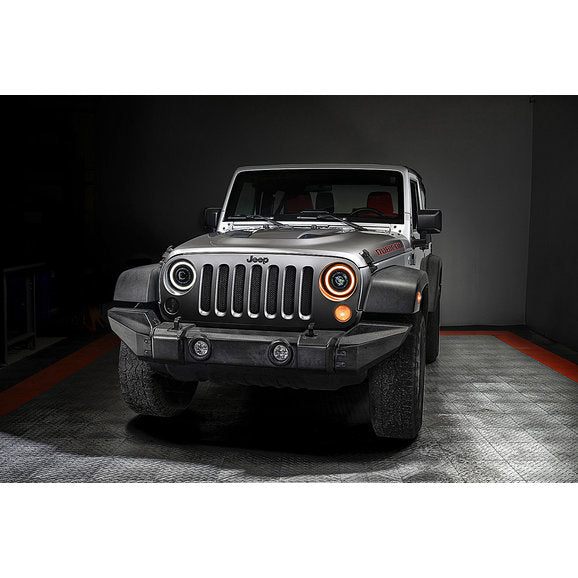 Load image into Gallery viewer, Oracle Lighting 5876-023 Oculus Bi-LED Projector Headlights for 55-86 Jeep CJ, 97-18 Wrangler TJ, JK, &amp; Vehicles with 7&quot; Round Headlights
