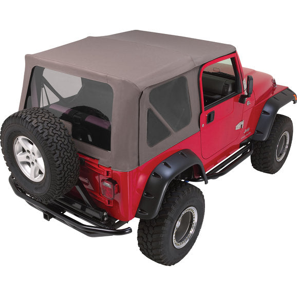 Load image into Gallery viewer, Rampage Products Complete Soft Top Kit with Clear Windows for 97-06 Jeep Wrangler TJ with Full Steel Doors
