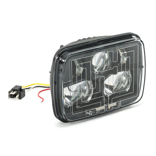 J.W. Speaker 8910 Heated LED Headlight Kit for 84-01 Jeep Wrangler YJ, Cherokee XJ & Comanche MJ