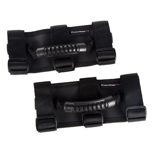 Rugged Ridge Sport Bar Grab Handles for 55-23 Jeep Wrangler JL, JK, TJ, YJ, CJ & Gladiator JT