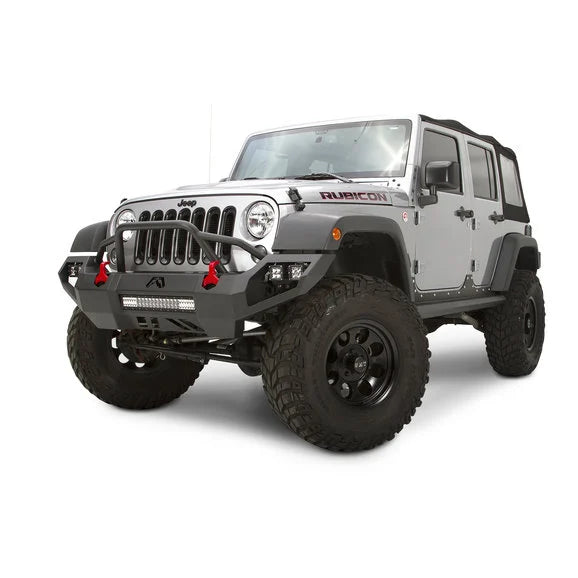 Load image into Gallery viewer, Fab Fours Vengeance Pre-Runner Front Bumper for 07-18 Jeep Wrangler JK
