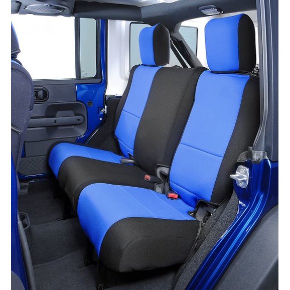 Load image into Gallery viewer, Coverking Custom Rear Seat Covers for 2007 Jeep Wrangler Unlimited JK 4 Door
