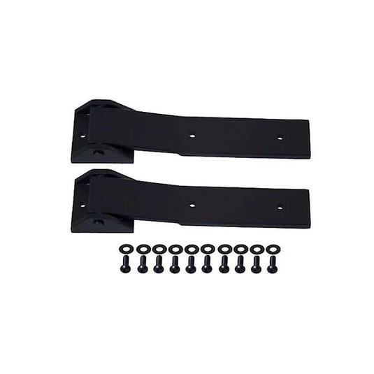 Kentrol 80578 Tailgate Hinge Pair In Black Textured Stainless Steel for 07-18 Jeep Wrangler JK