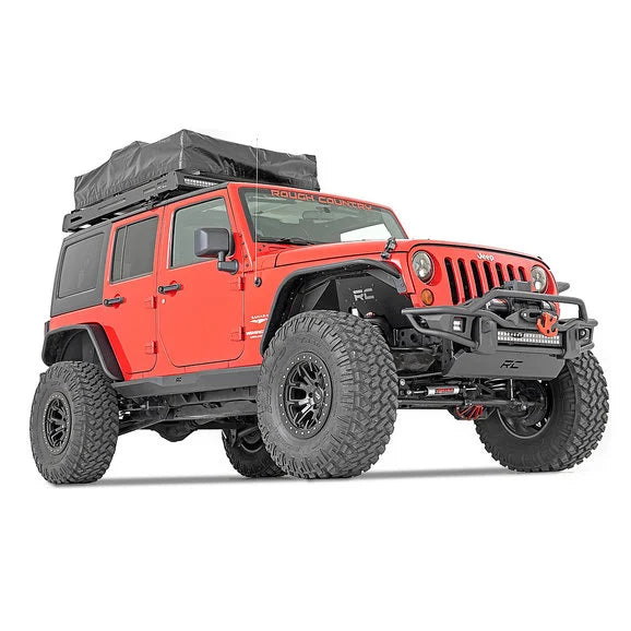 Load image into Gallery viewer, Rough Country 90800 Heavy Duty Rock Sliders for 07-18 Jeep Wrangler JK Unlimited 4-Door
