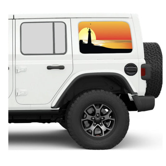 Under The Sun Inserts Side Window Decal for 07-24 Jeep Wrangler JK and JL Unlimited