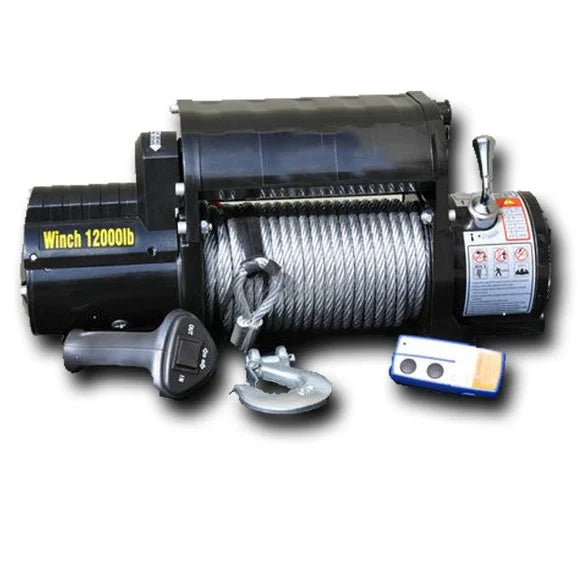 DV8 Offroad WB12SC 12,000lbs Winch with Steel Line
