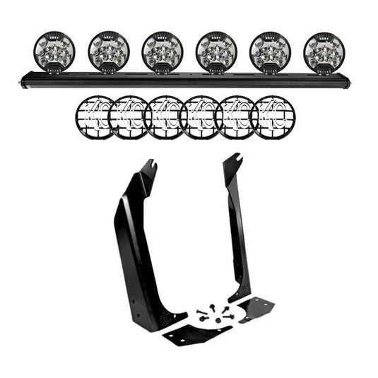 KC HiLiTES 50" Overhead Xross Bar Light Mount Kit for 97-06 Jeep Wrangler TJ & Unlimited TJ