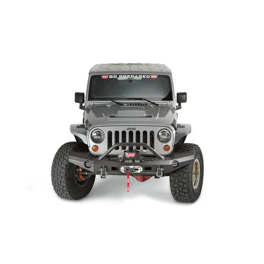 WARN 101465 Elite Series Front Bumper with Grille Guard for 07-18 Jeep Wrangler JK