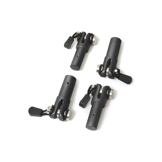 Rampage Products 596001 Soft Top Quick Disconnects in Black for 97-06 Jeep Wrangler TJ