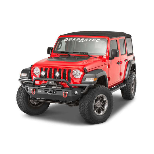 Quadratec QRC Front Winch Ready Bumper for 18-24 Jeep Wrangler JL & Gladiator JT