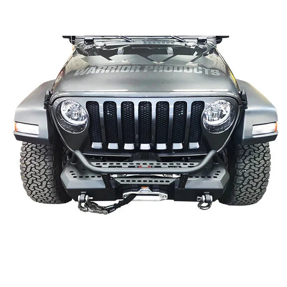 Load image into Gallery viewer, Warrior Products 6537 MOD Series Front Stubby Bumper with Brush Guard for 18-24 Jeep Wrangler JL &amp; Gladiator JT
