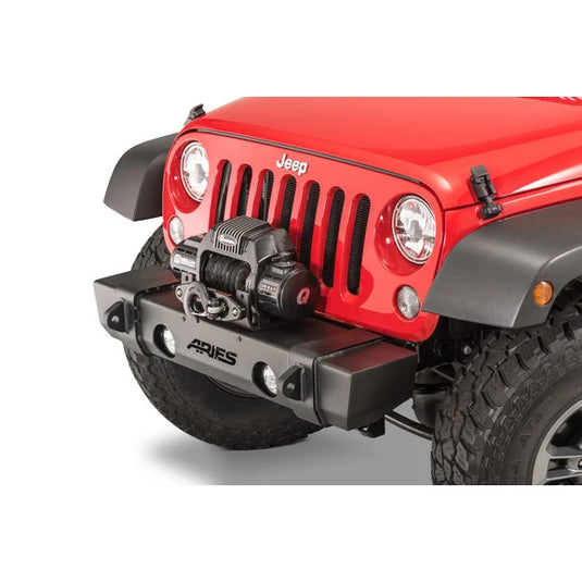 Aries 2156000 TrailCrusher Front Bumper for 07-18 Jeep Wrangler JK