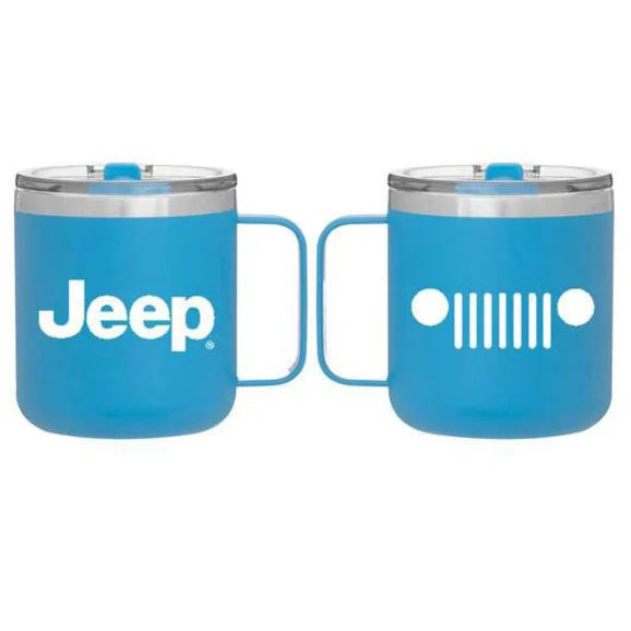 Load image into Gallery viewer, Jeep Merchandise Jeep Logo Powder Coated Camper Mug
