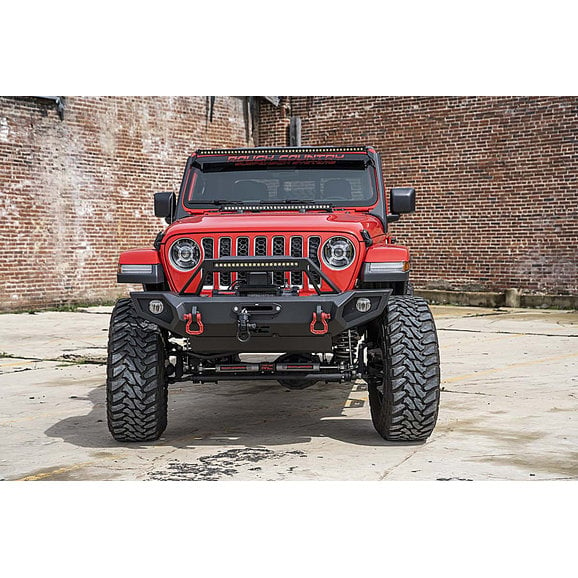 Load image into Gallery viewer, Rough Country 50 Inch LED Light Bar Upper Windshield Kit for 18-24 Jeep Wrangler JL &amp; Gladiator JT
