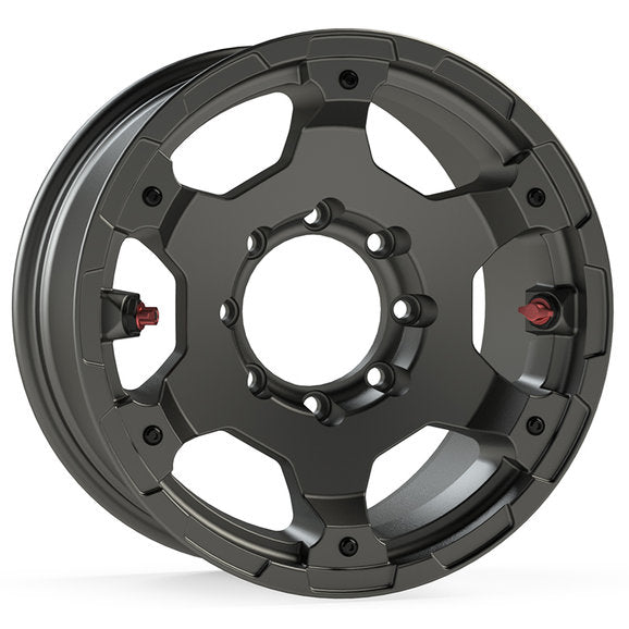 Load image into Gallery viewer, Teraflex Deluxe Nomad Wheel in Titanium Gray for 07-24 Jeep Wrangler JL, JK &amp; Gladiator JT
