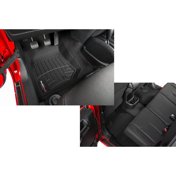 Load image into Gallery viewer, WeatherTech DigitalFit Front &amp; Rear FloorLiner for 07-13 Jeep Wrangler Unlimited JK
