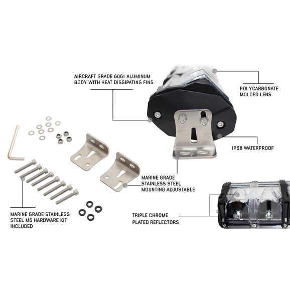 Load image into Gallery viewer, Overland Vehicle Systems 15010301 30&quot; EKO LED Light Bar with Variable Beam Patterns
