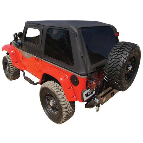 Load image into Gallery viewer, Rampage Products 26625 2&quot; Slimline Step in Textured Black for 97-06 Jeep Wrangler TJ
