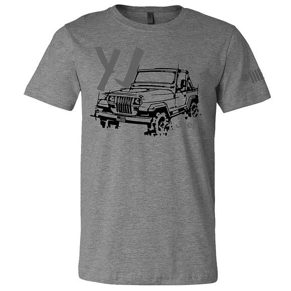 Load image into Gallery viewer, Jeep Merchandise Mens Jeep YJ LDD Series T-Shirt in Gray
