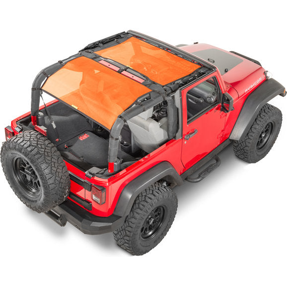 Load image into Gallery viewer, Dirtydog 4X4 Front &amp; Rear Sun Screen for 07-18 Jeep Wrangler JK 2 Door
