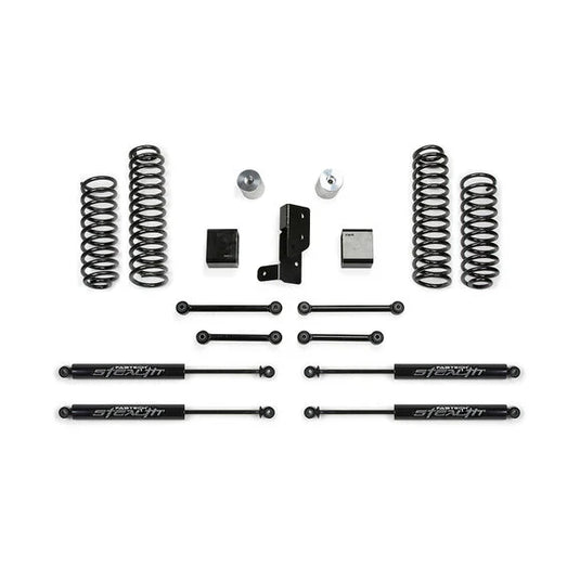 Fabtech 3" Sport Lift Kit with Stealth Monotube Shocks for 18-23 Jeep Wrangler JL Unlimited