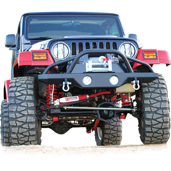 Rampage Products Front Recovery Bumper with Stinger for 87-06 Jeep Wrangler YJ, TJ & Unlimited