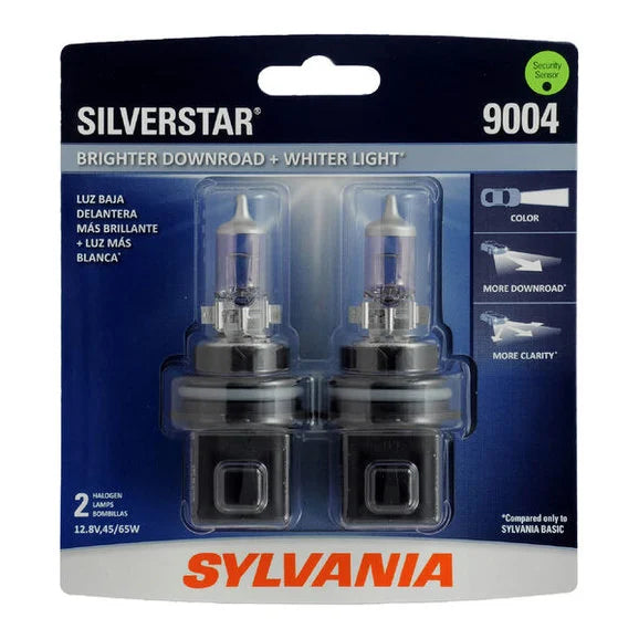 Sylvania 9004ST.BP2 #9004 SilverStar Halogen Headlight Bulb 2 Pack