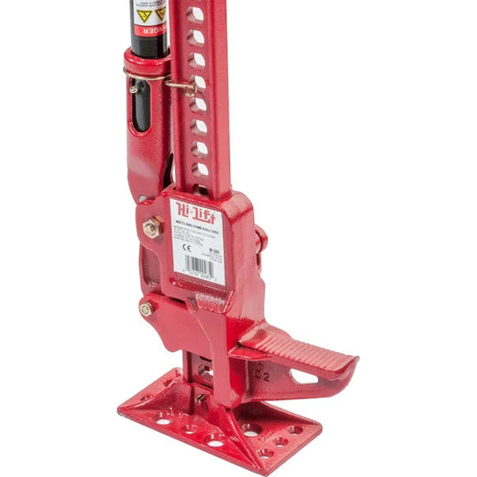 Hi-Lift Jack All-Cast Iron 48" Red Jack with Jack Hood Mount & Hood Mount Lock for 97-06 TJ & Unlimited