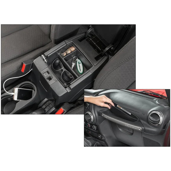 Load image into Gallery viewer, TACTIK Center Console Storage Tray &amp; Grab Bar Tray for 11-18 Jeep Wrangler JK
