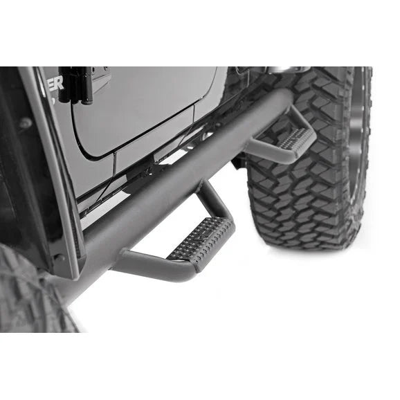 Load image into Gallery viewer, Rough Country 90764 Wheel to Wheel Nerf Steps for 07-18 Jeep Wrangler Unlimited JK
