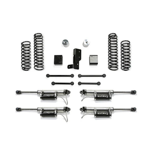 Load image into Gallery viewer, Fabtech 3&quot; Sport Lift Kit with Dirt Logic 2.25 Remote Reservoir Shocks for 18-23 Jeep Wrangler JL Unlimited
