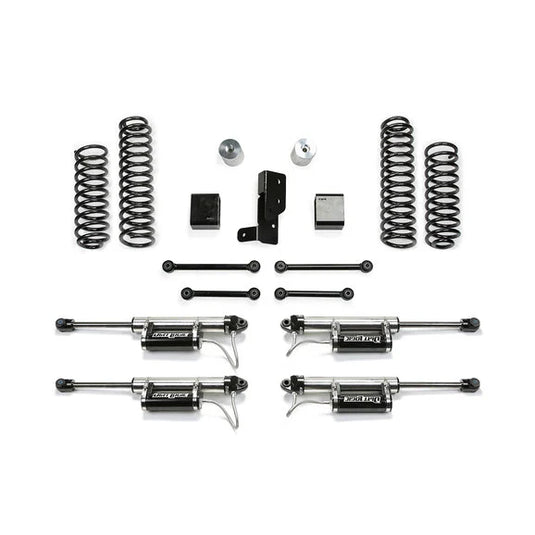 Fabtech 3" Sport Lift Kit with Dirt Logic 2.25 Remote Reservoir Shocks for 18-23 Jeep Wrangler JL Unlimited