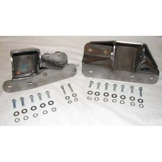 Mountain Off-Road BBYJ9195 BombProof Block Brackets in Bare Steel for 91-95 Jeep Wrangler YJ with 4.0L