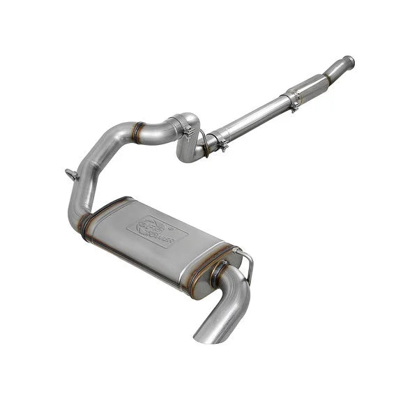 Load image into Gallery viewer, aFe Power 49-48079 Mach Force XP 3&quot; 409 Stainless Hi-Tuck Cat-Back Exhaust System for 18-24 Jeep Wrangler JL w/ 2.0L Engine
