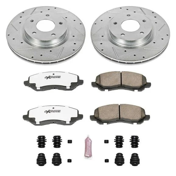 Power Stop K3032-26 Front Z26 Street Warrior Performance Brake Kit for 07-17 Jeep Compass & Patriot MK