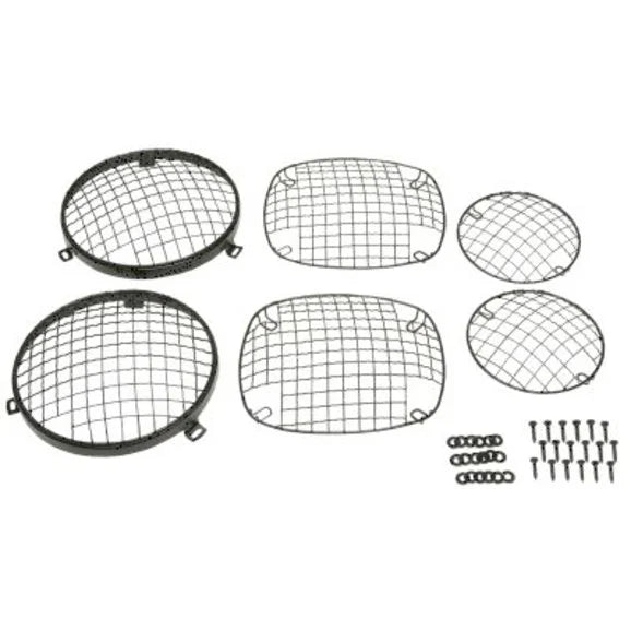 Load image into Gallery viewer, Kentrol Stainless Steel Wire Mesh Stone Guard Set for 76-86 Jeep CJ-5, CJ-7 &amp; CJ-8 Scrambler
