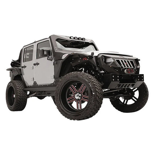 Fab Fours Grumper Crash Bar Cover for 07-18 Jeep Wrangler JK