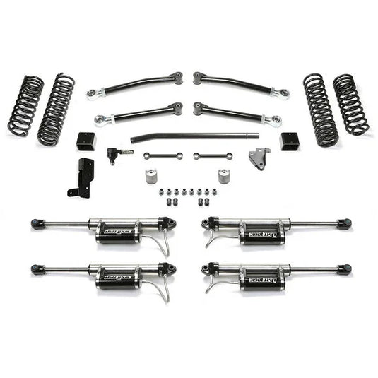 Fabtech 3" Trail System Lift Kit with Dirt Logic 2.25 Remote Reservoir Shocks for 18-23 Jeep Wrangler JL Unlimited