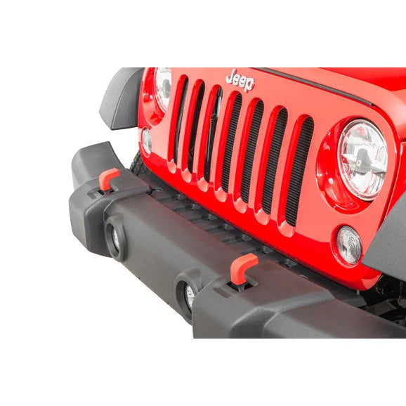 Load image into Gallery viewer, Quadratec Factory Tow Hook Covers for 07-24 Jeep Wrangler JK, JL &amp; Gladiator JT
