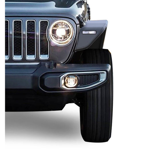 Black Horse Off Road Tubular Fender Flares for 18-24 Jeep Wrangler JL & Gladiator JT