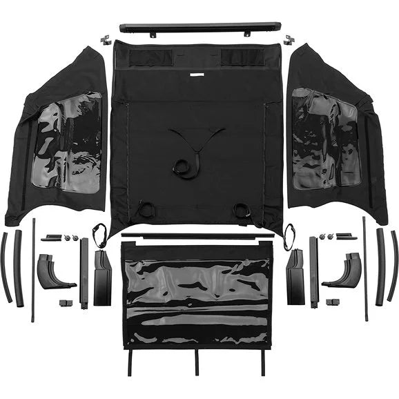 Rampage Products 106635 Frameless Complete Trail Top in Black Diamond for 04-06 Jeep Wrangler Unlimited TJ