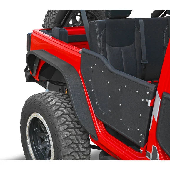 Load image into Gallery viewer, DV8 Offroad RDSTTB-01 Plated Rock Doors for 07-18 Jeep Wrangler Unlimited JK
