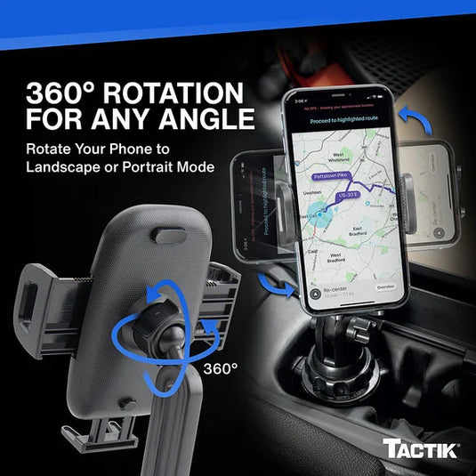 TACTIK SLT-JK987 Universal Cup Holder Cell Phone Mount